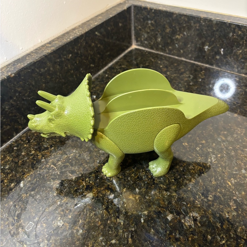 Green Triceratops Taco Holder
